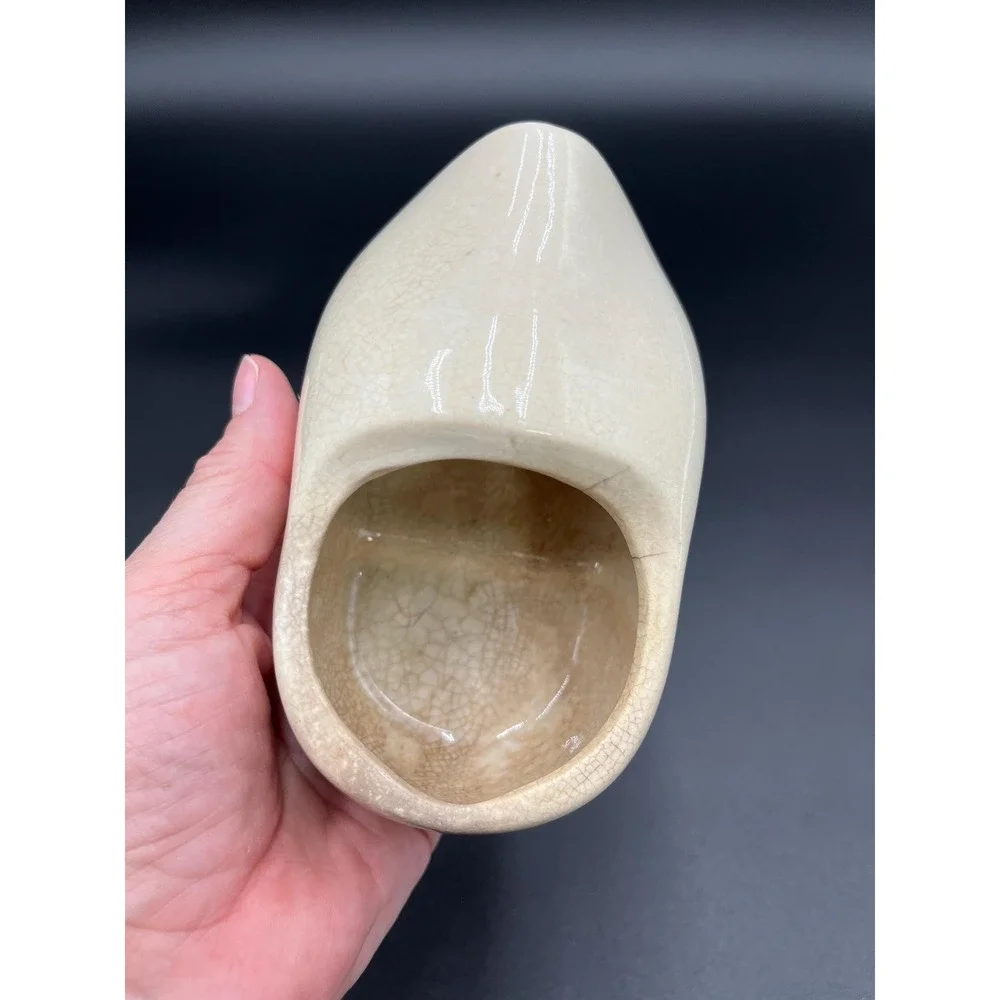 Vintage Dutch Clog Planter: Garden Shoe Pot